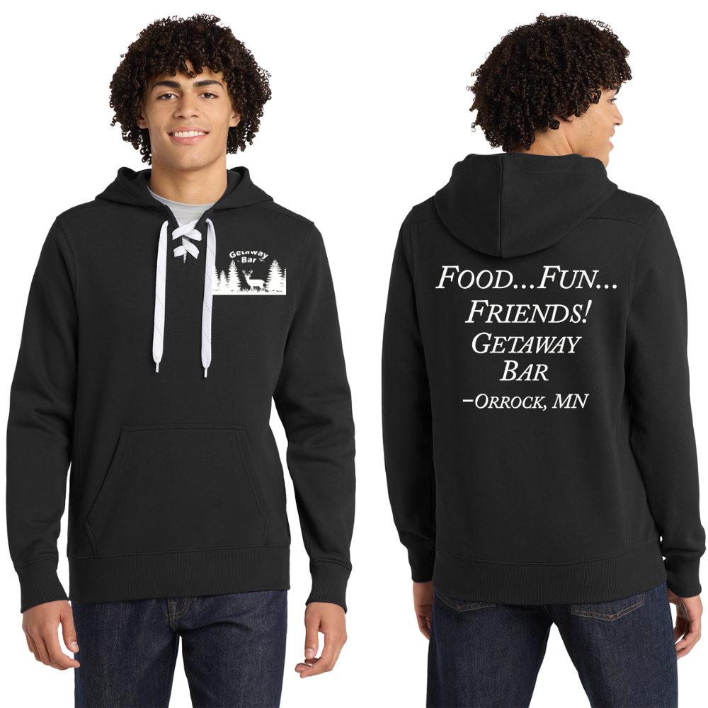 Getaway Bar Lace Up Hoodie