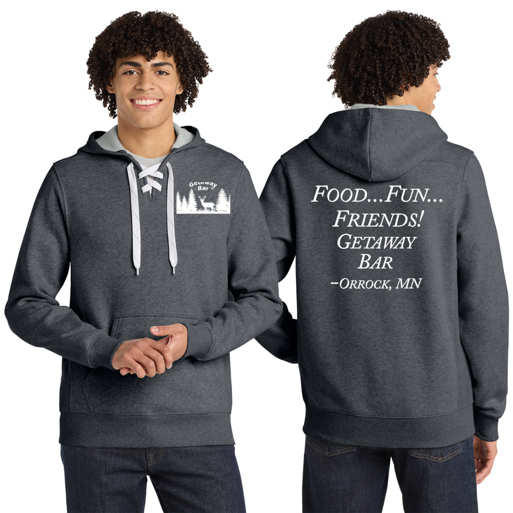 Getaway Bar Lace Up Hoodie