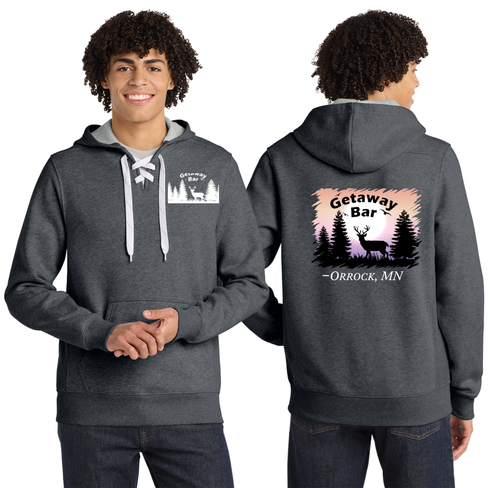 Getaway Bar Lace Up Hoodie