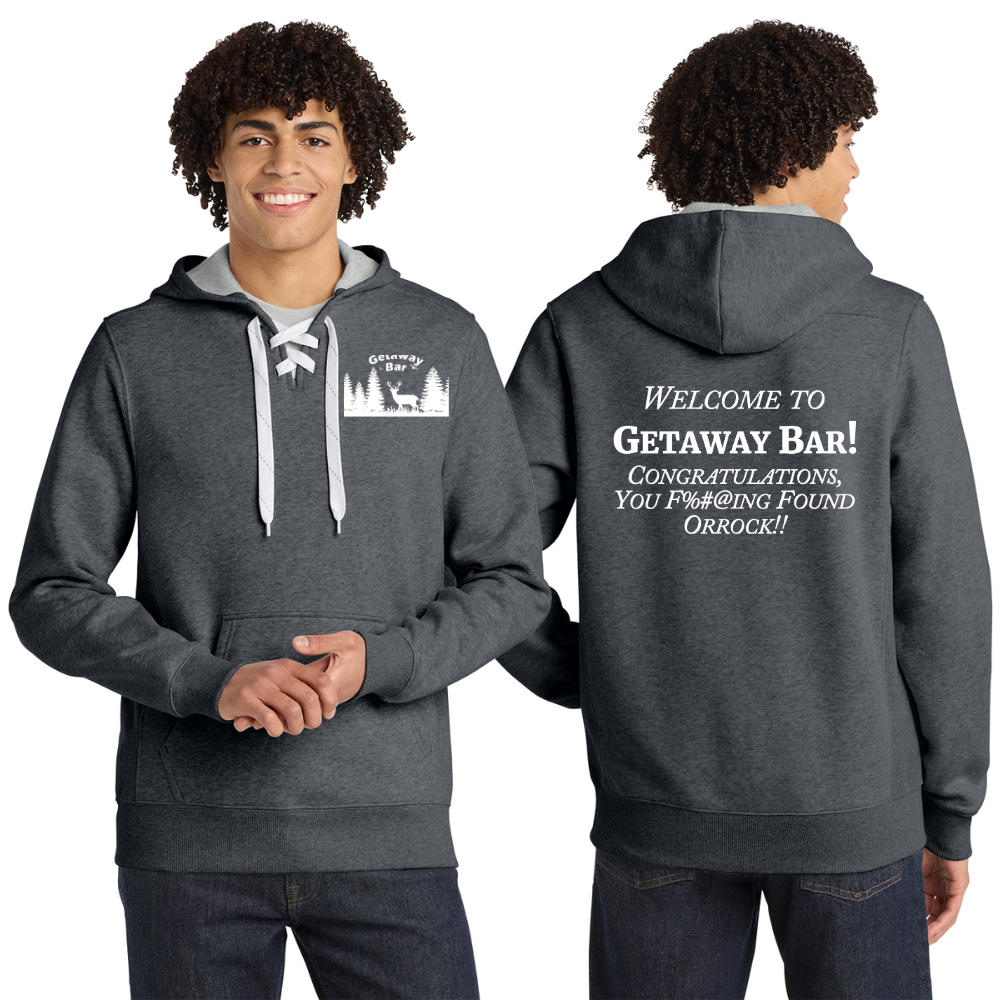 Getaway Bar Lace Up Hoodie